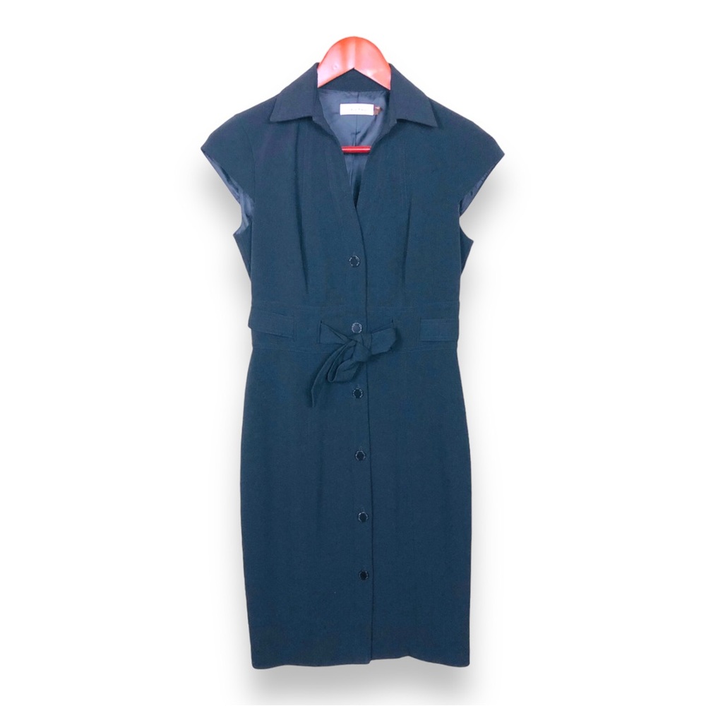 Calvin Klein Belted Sheath Dress